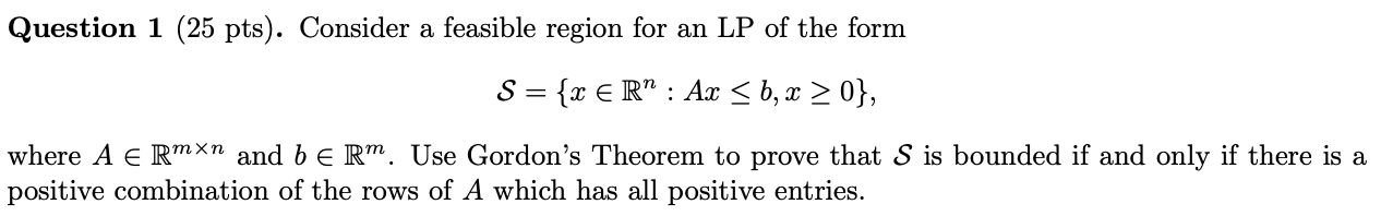 Question 1 25 Pts Consider A Feasible Region Fo Chegg Com