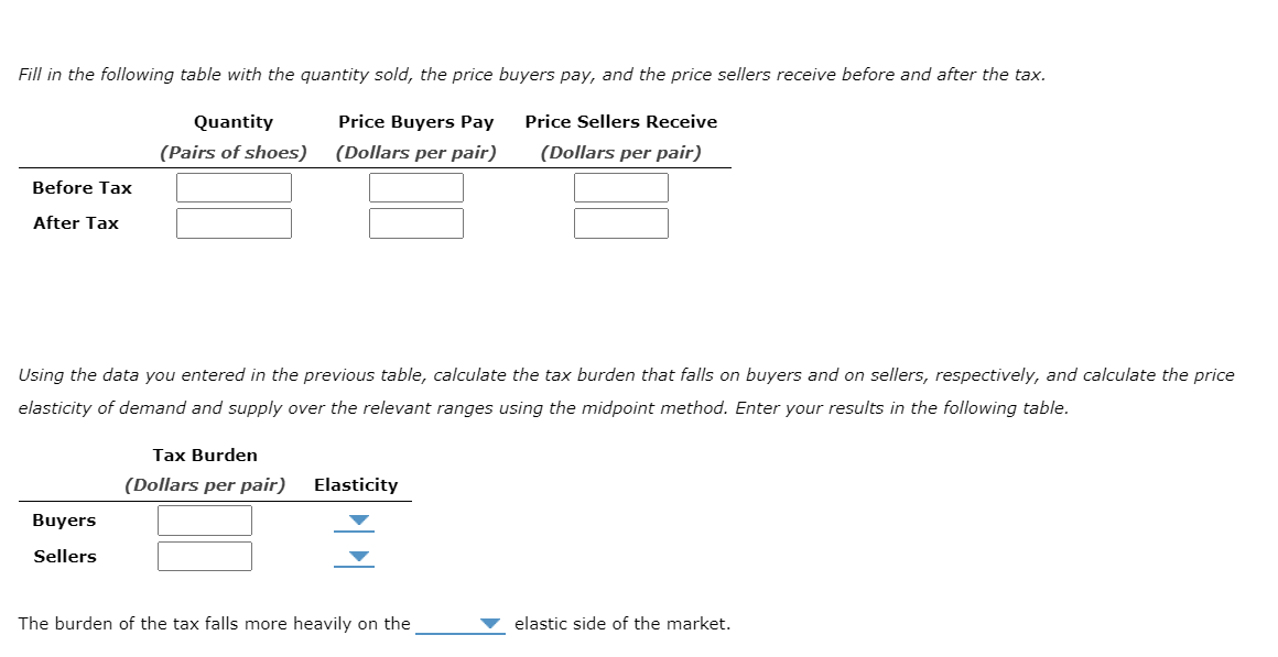 Solved Fill in the following table with the quantity sold, | Chegg.com