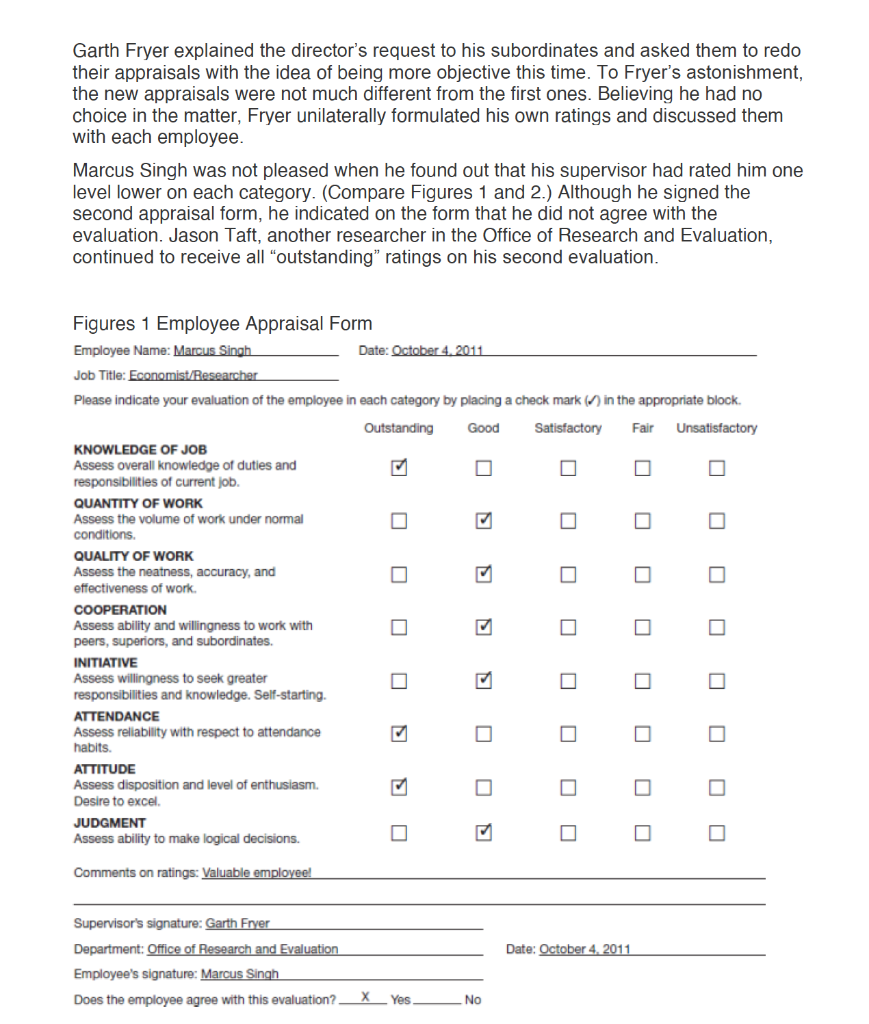 performance appraisal research questions