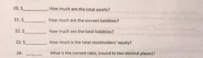 Solved Use the following to answer questions 19-24 The | Chegg.com