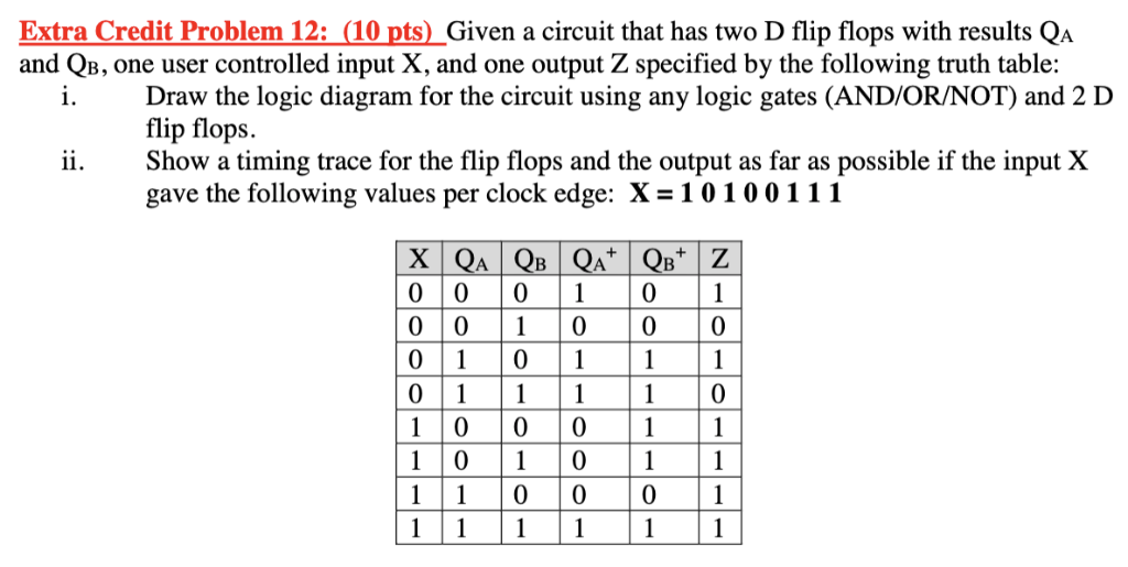 Solved Extra Credit Problem 12: (10 pts)_Given a circuit | Chegg.com