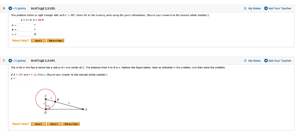 mynotes trigonometry mymathlab