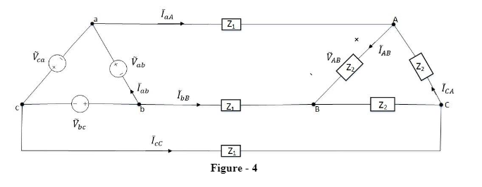 Solved D. Refer to Figure-4. This three-phase system is | Chegg.com