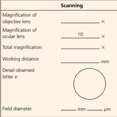 If a magnification of objective lens is 4x, | Chegg.com