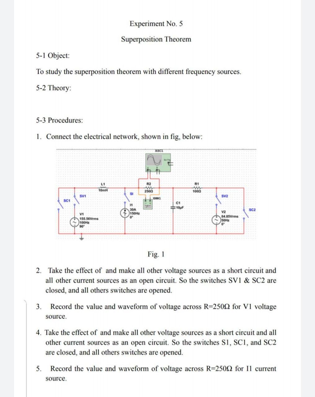 superposition theorem experiment viva questions