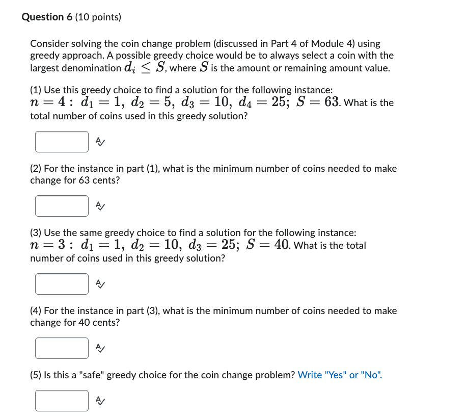 solved-consider-solving-the-coin-change-problem-discussed-chegg