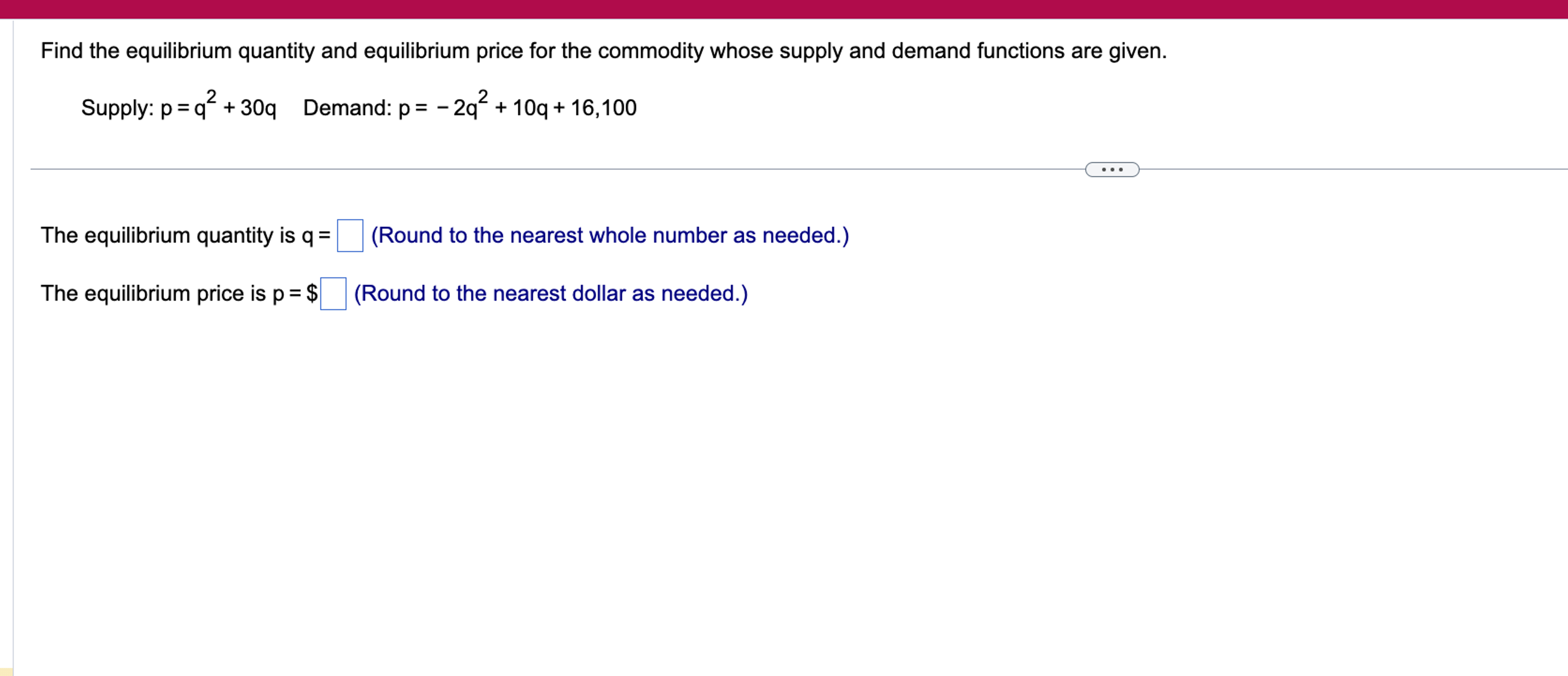Solved Find The Equilibrium Quantity And Equilibrium Price Chegg Solved Find The Equilibrium Quantity And Equilibrium Price Chegg