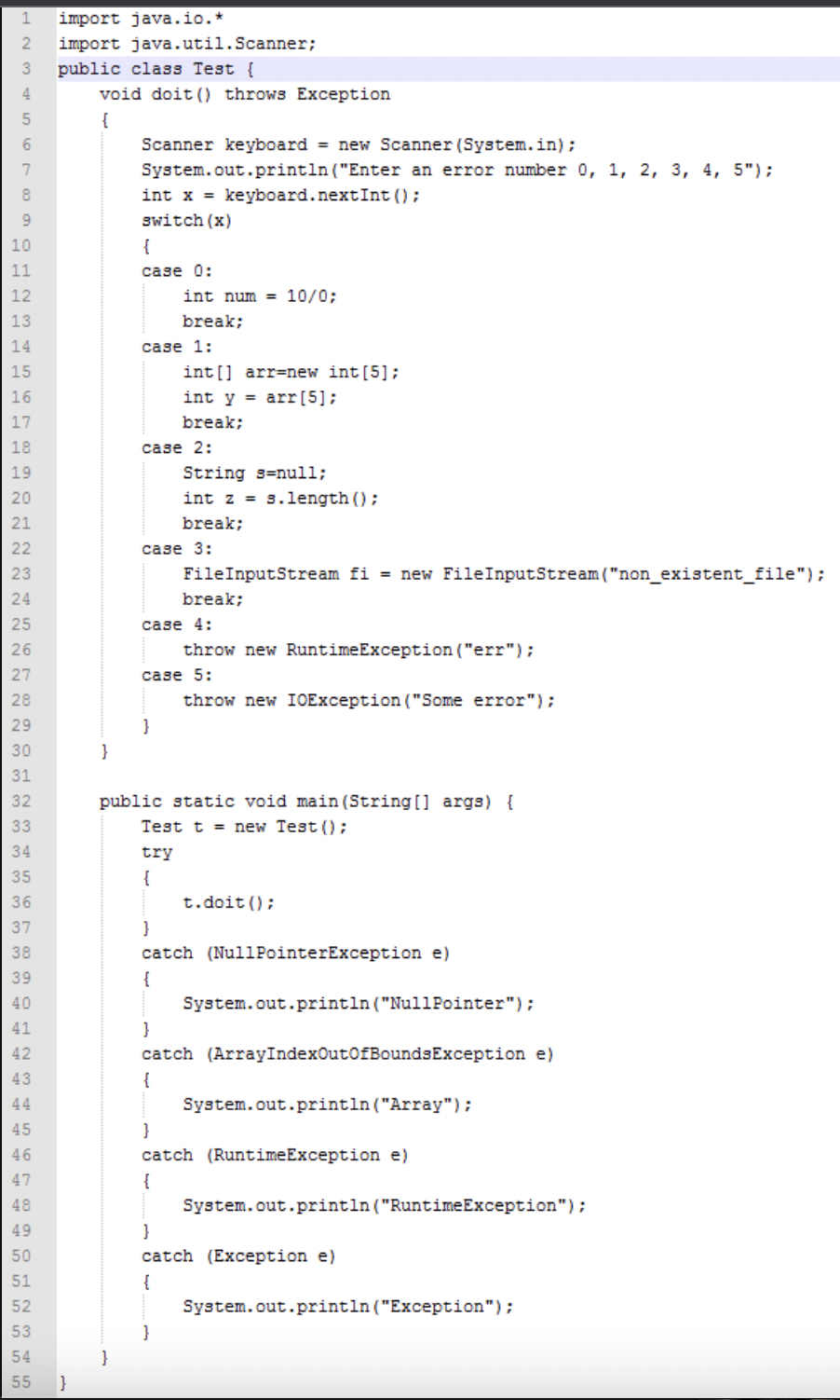 Solved Click here to see the Exceptions Shared Example | Chegg.com