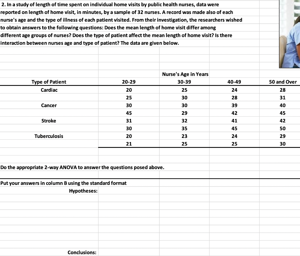 Solved 2. In a study of length of time spent on individual