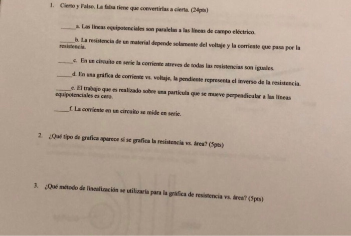 Solved Cierto Y Falso. La Falsa Tiene Que Convertirlas A | Chegg.com