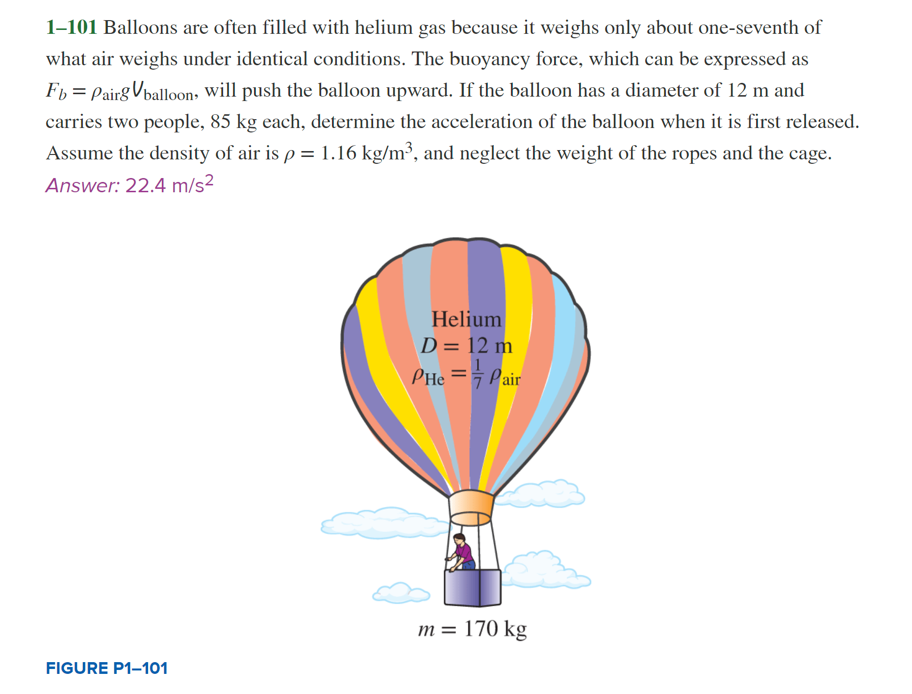 Solved 1101 Balloons are often filled with helium gas