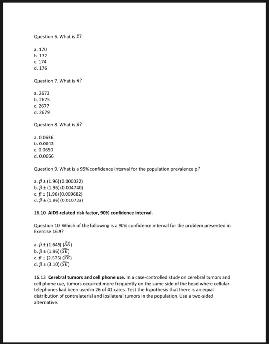 Solved Homework 7 16 5 AIDS related Risk Factor Exercises Chegg