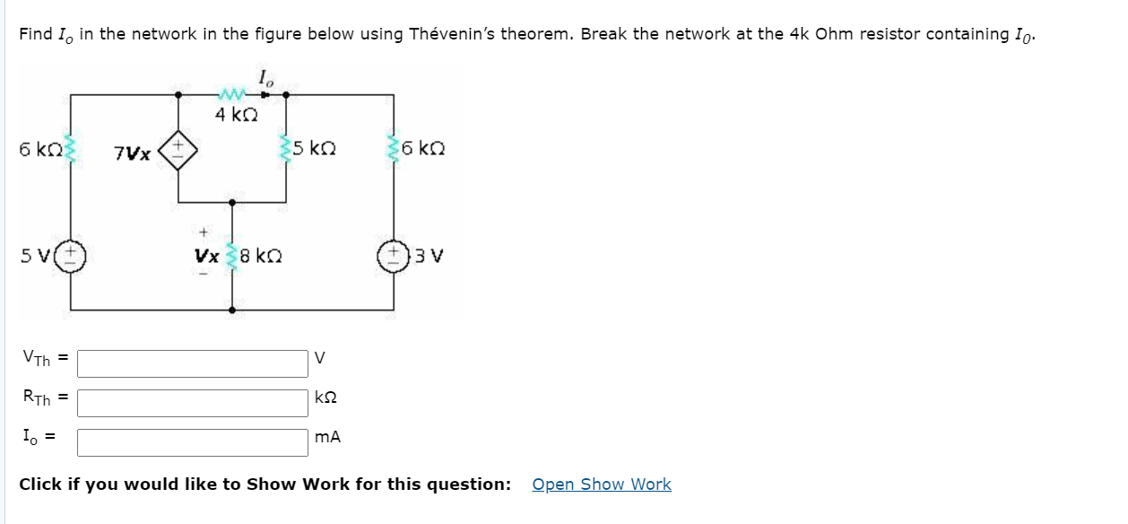 Solved Find I, in the network in the figure below using | Chegg.com