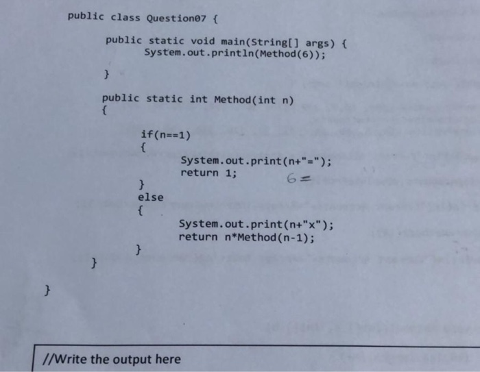 Solved public class Questione7 public static void | Chegg.com