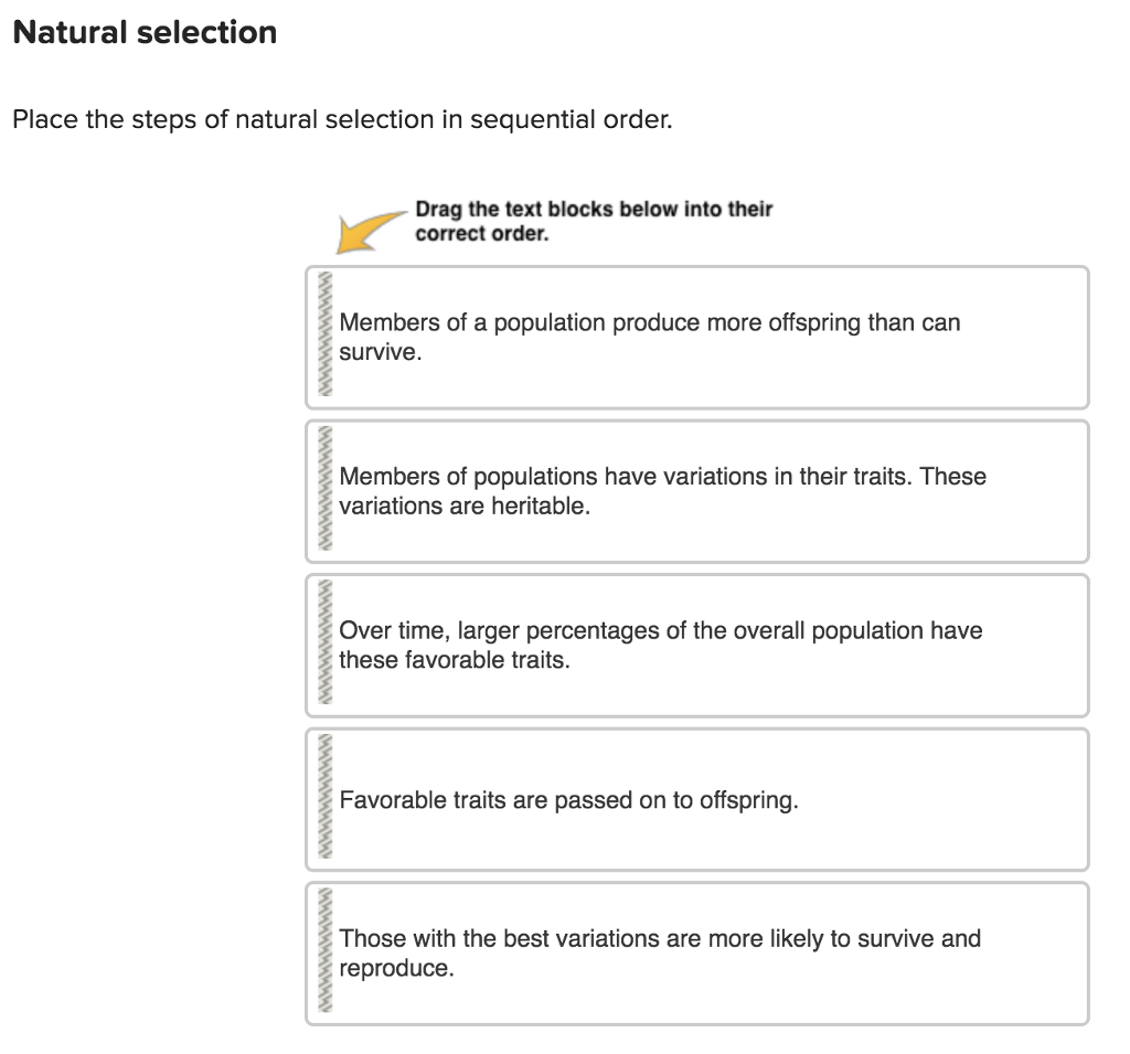 solved-natural-selection-place-the-steps-of-natural-chegg