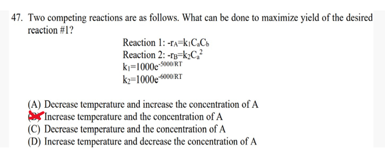 Solved 7. Two competing reactions are as follows. What can | Chegg.com