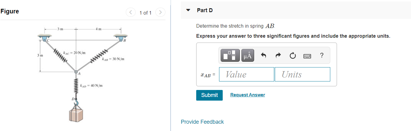 Solved Determine The Stretch In Each Spring For For 5069