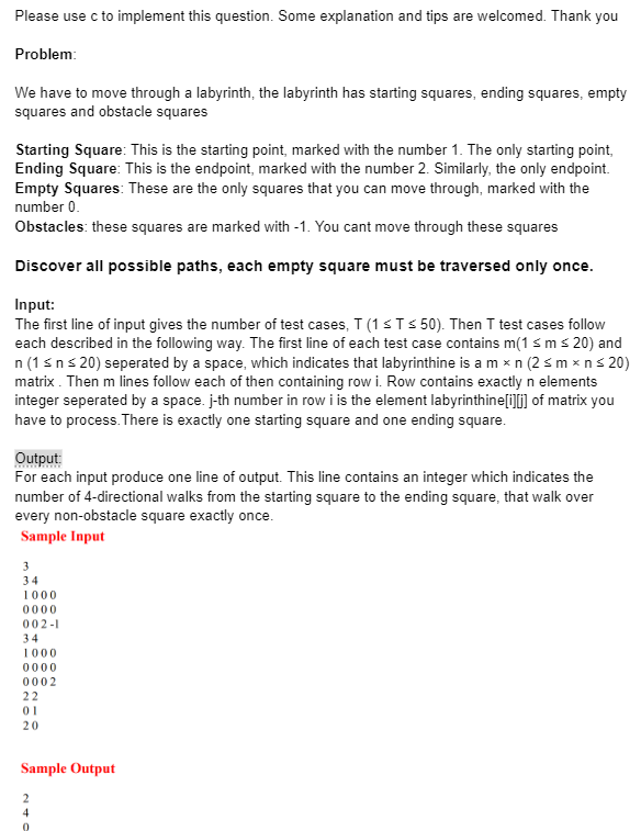 Solved Please use c to implement this question. Some | Chegg.com