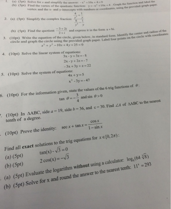 solved-1-a-5pt-solve-for-x-and-simplify-the-chegg