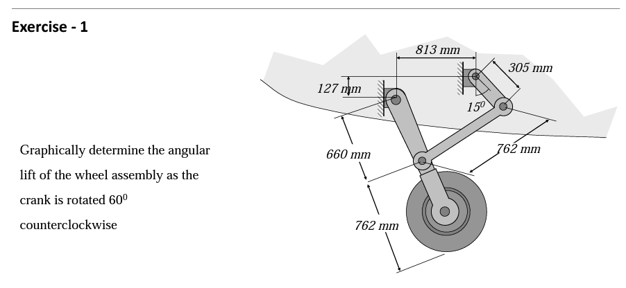 Solved Graphically determine the angular lift of the wheel | Chegg.com