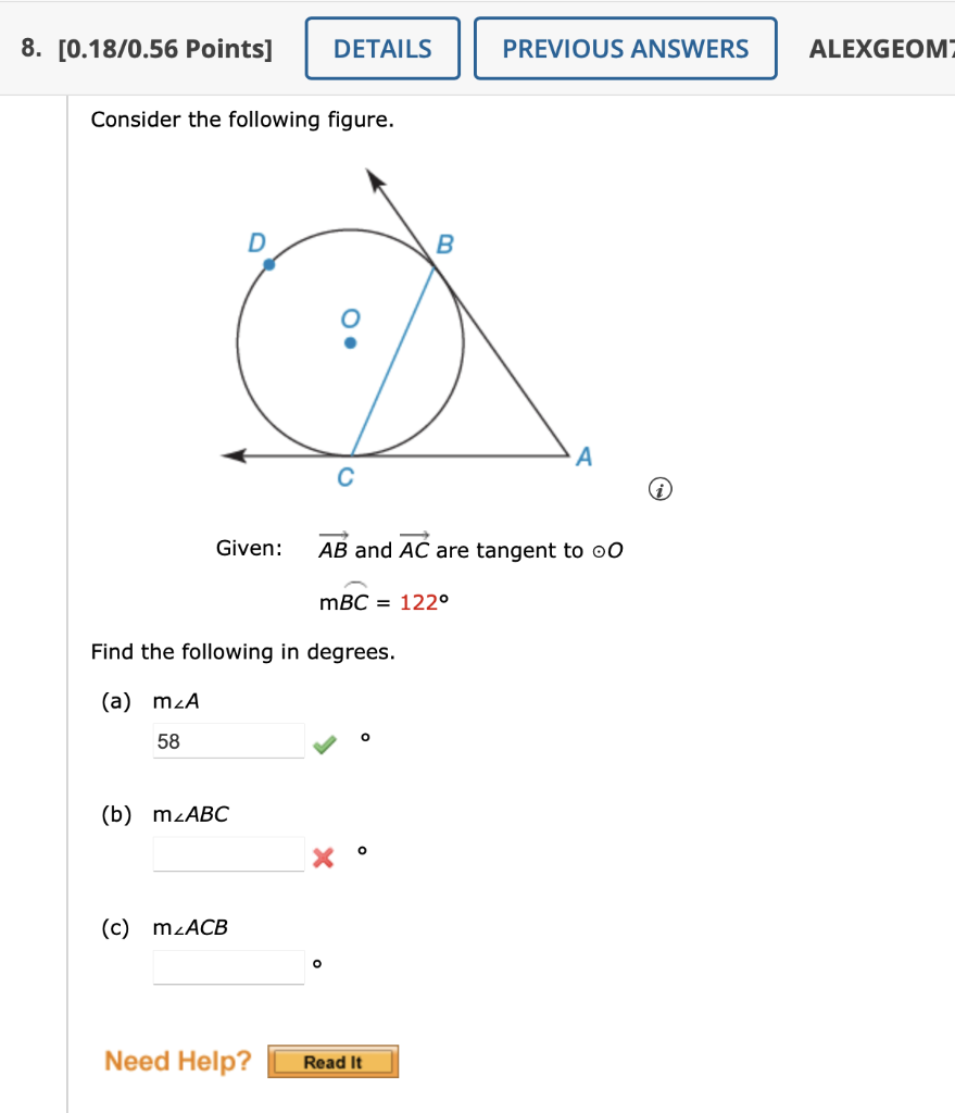 Solved Consider The Following Figure. Given: AB And AC Are | Chegg.com