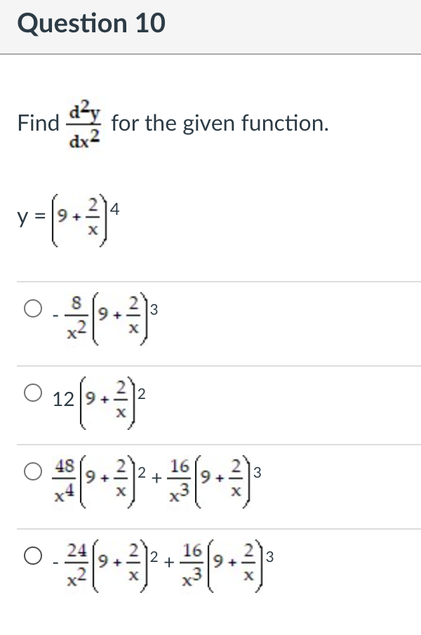 Solved Question 6 Find the derivative. y = (csc x + cot