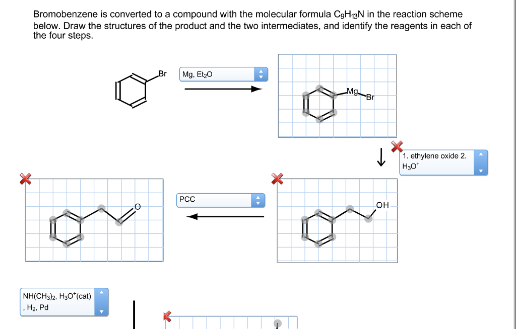 Solved Bromobenzene Is Converted To A Compound With The | Chegg.com