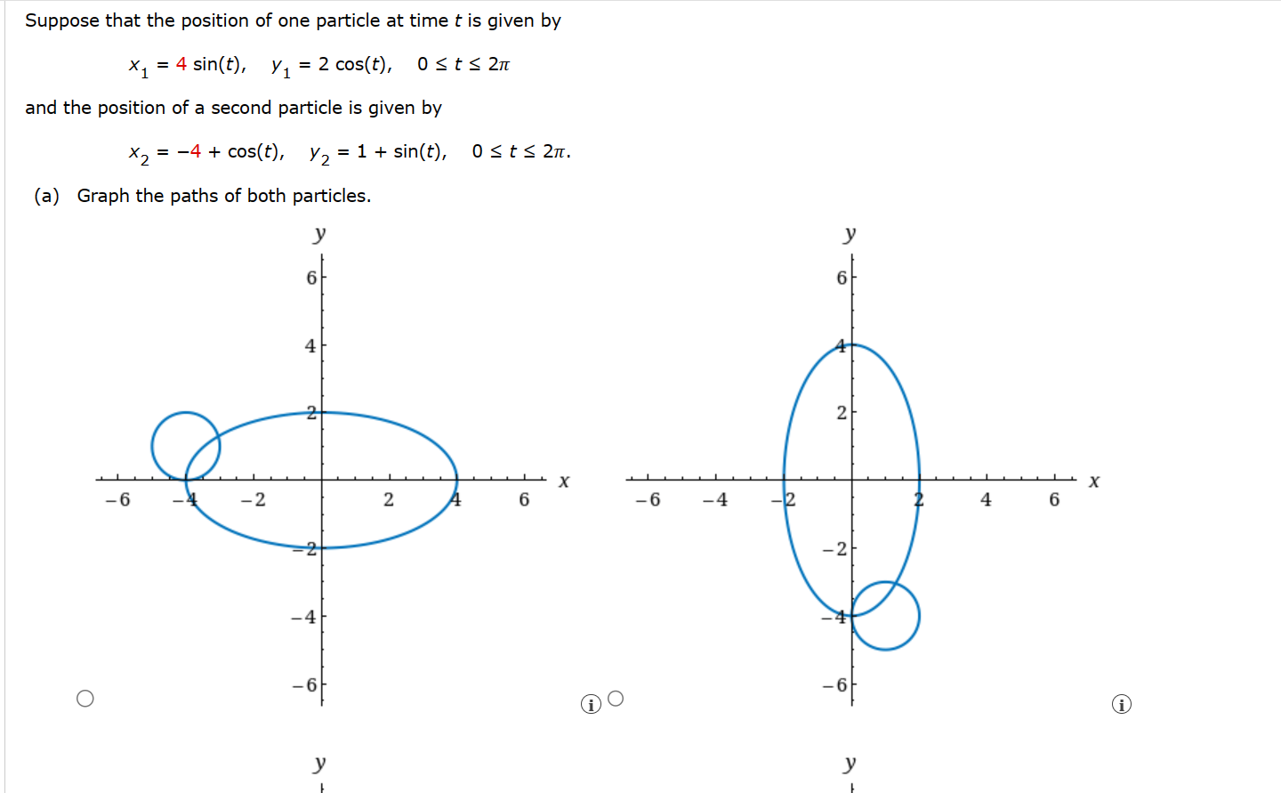 Solved Suppose that the position of one particle at time t | Chegg.com