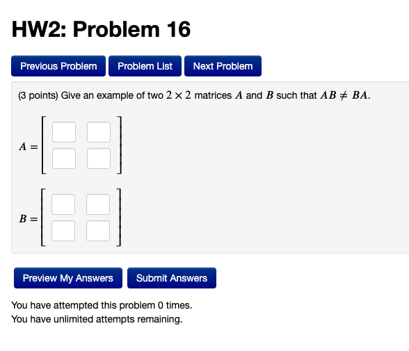 Solved HW2: Problem 2 Previous Problem Problem List Next | Chegg.com