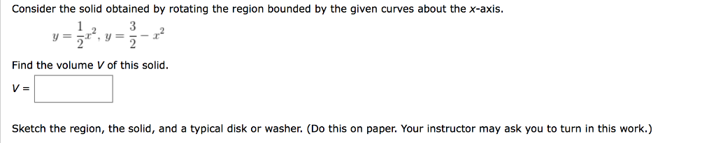 Solved Consider the solid obtained by rotating the region | Chegg.com