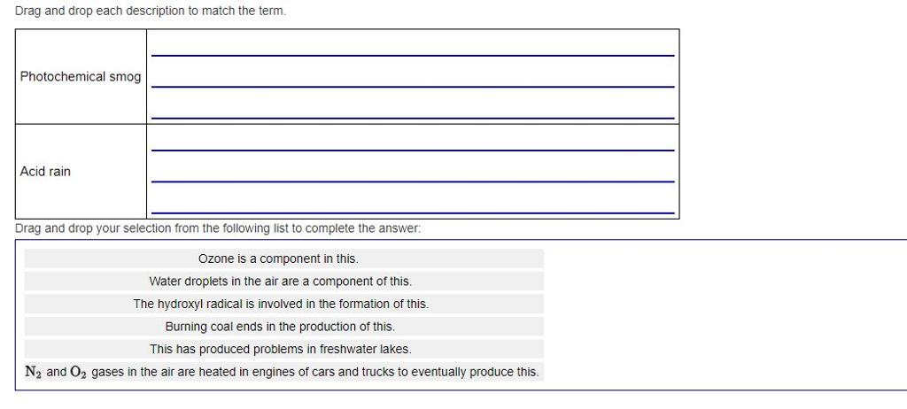 Solved Drag and drop each description to match the term. | Chegg.com
