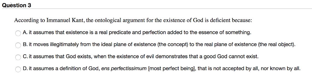 Solved Question 3 According to Immanuel Kant, the | Chegg.com