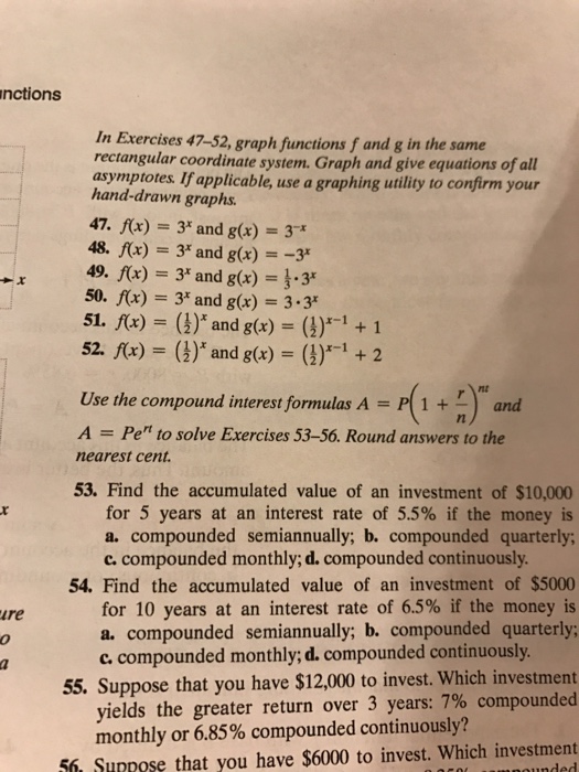 Solved Graph functions f and g in the same rectangular Chegg