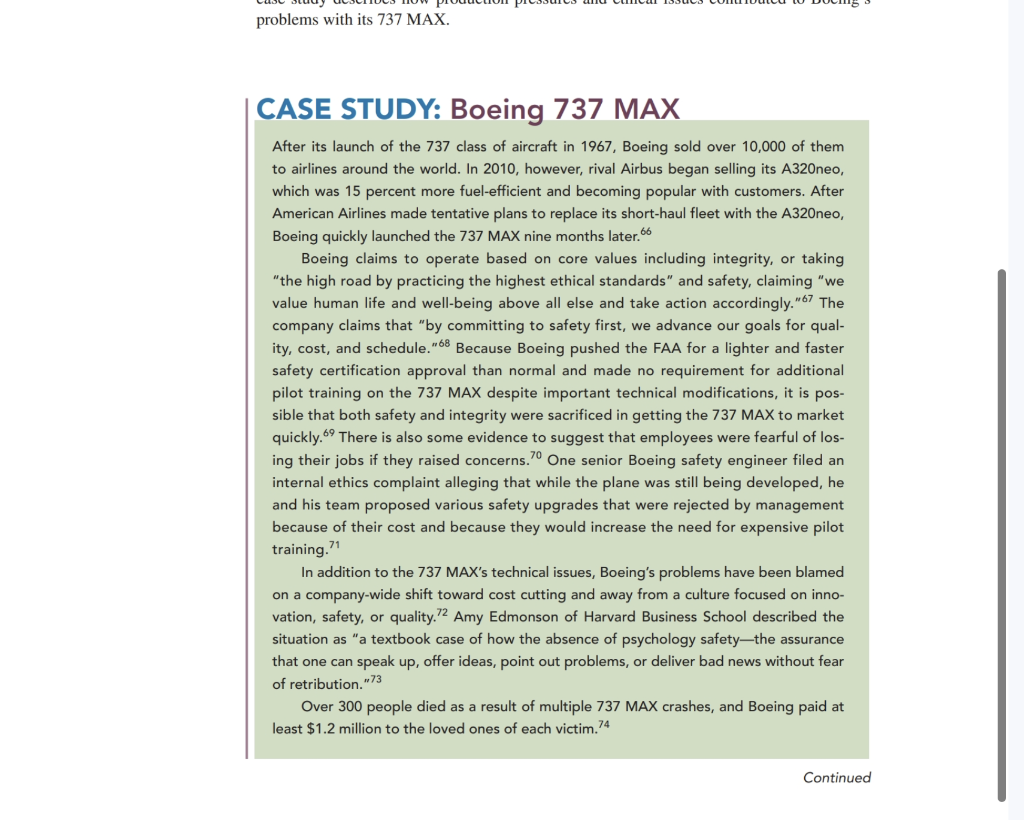 boeing 737 case study answers