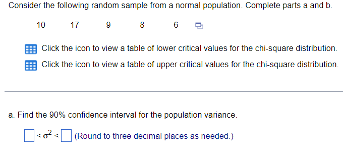 Solved and find b: Find the 90% confidence interval | Chegg.com