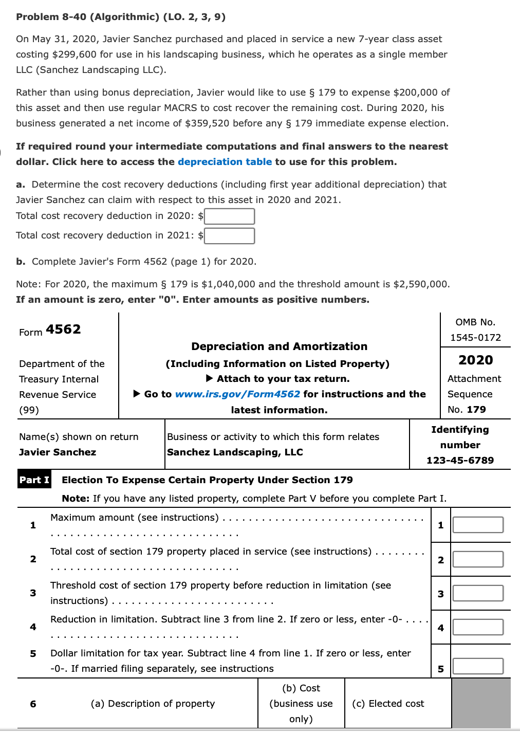 Solved Problem 840 (Algorithmic) (LO. 2, 3, 9) On May 31,