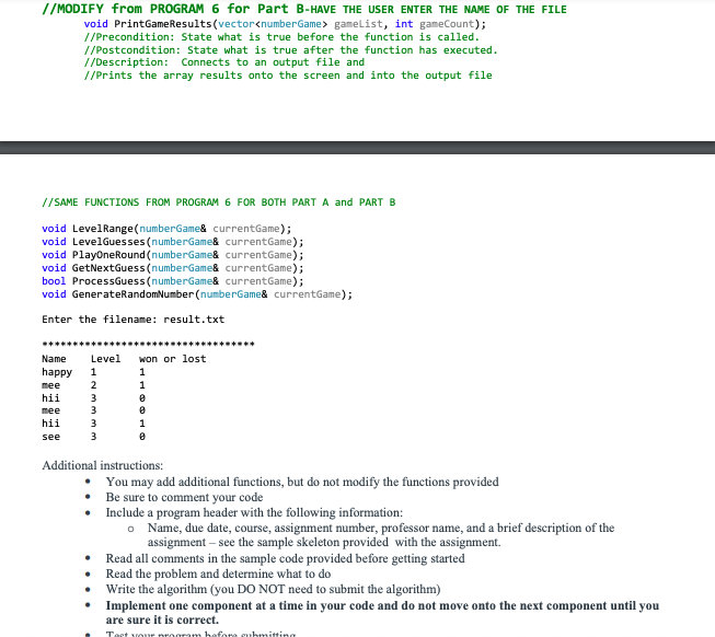 Solved I need help making these program in c++ it will two | Chegg.com