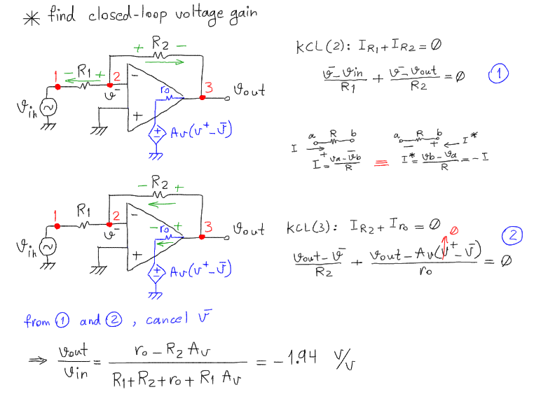 Solved Can you show the algebra to get the Vout/Vin equation | Chegg.com