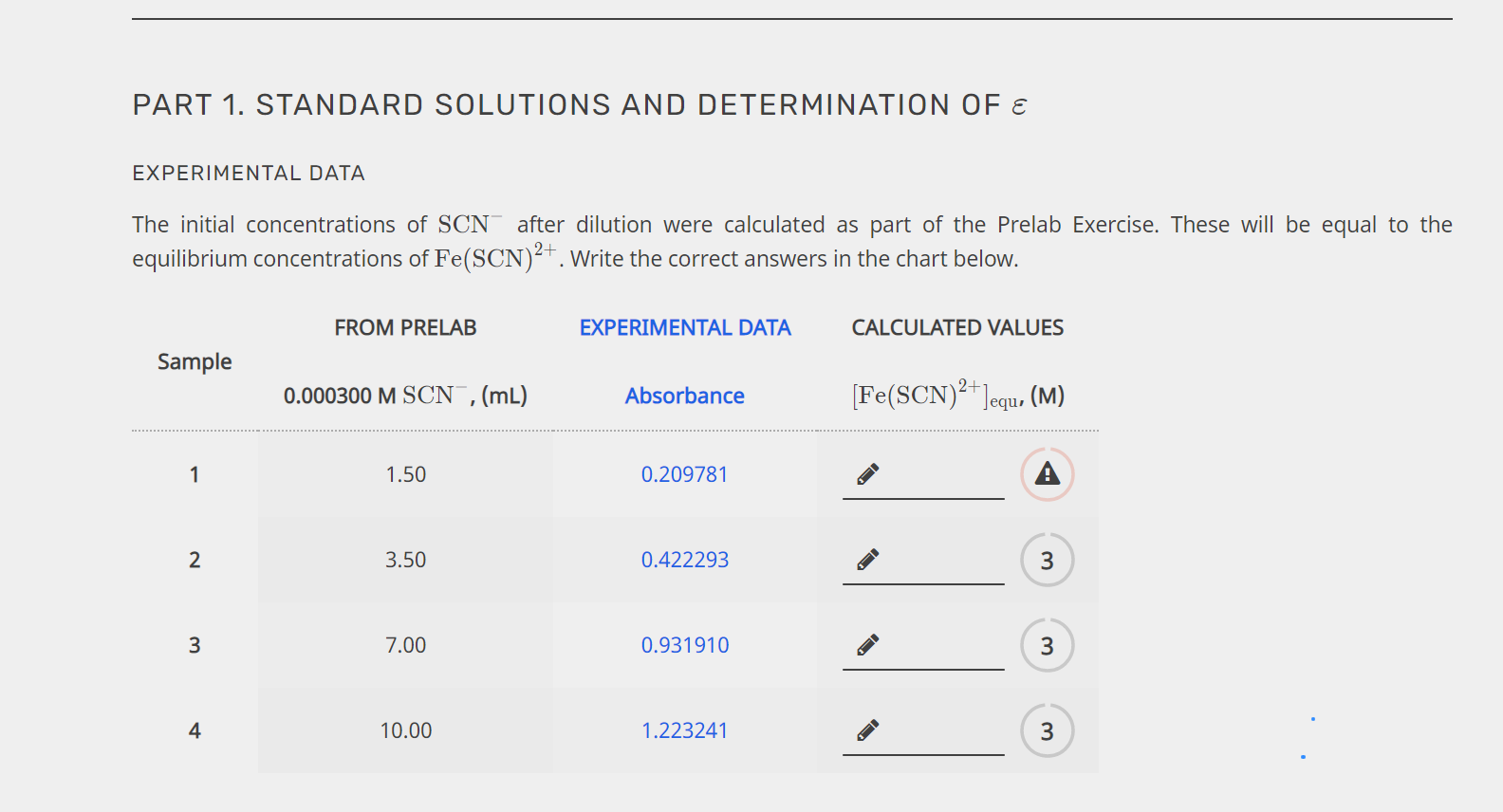 PART 1. STANDARD SOLUTIONS AND DETERMINATION OF E | Chegg.com