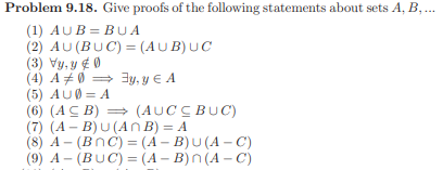 Solved Problem 9.15. One Of The Following Statements Is | Chegg.com