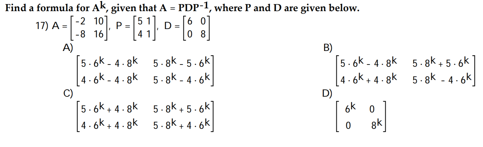 Solved Please help using linear algebra. Please answer | Chegg.com