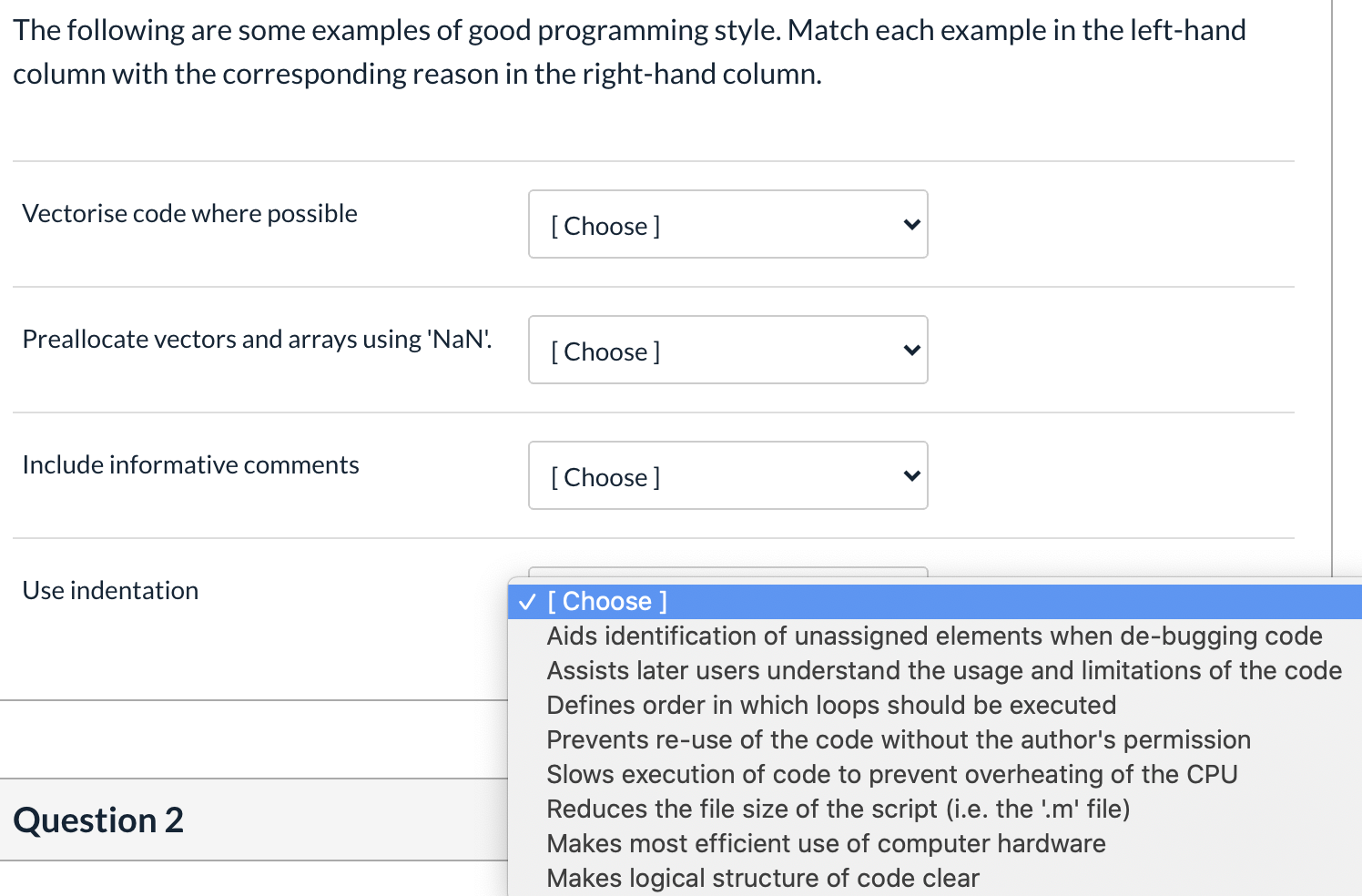 Solved The following are some examples of good programming | Chegg.com