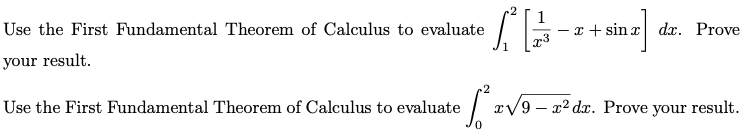 Solved Use the First Fundamental Theorem of Calculus to | Chegg.com