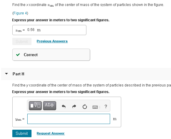 Solved Find the x coordinate con of the center of mass of | Chegg.com
