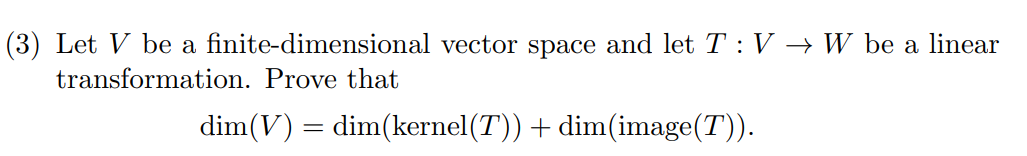 Solved 3) Let V be a finite-dimensional vector space and let | Chegg.com