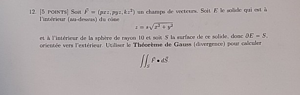 Solved Let F Be Vector Field As In Photo Pxz Pyz Kz 2 Chegg Com