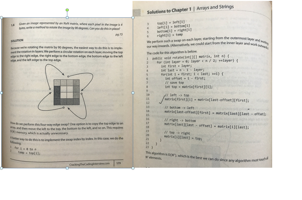 Solved Solutions to Chapter 1 | Arrays and Strings 1.6 Given | Chegg.com