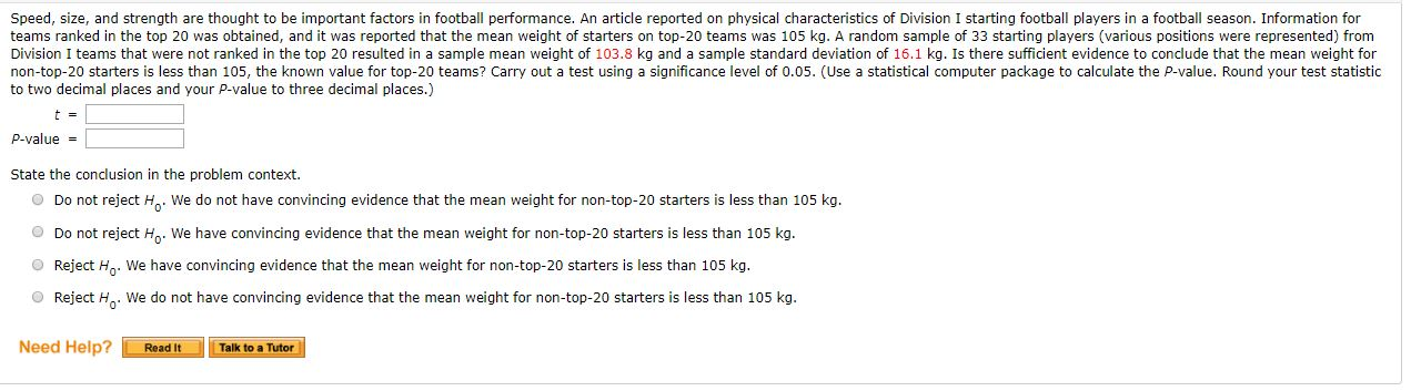 Solved Students conducted an experiment to determine whether | Chegg.com