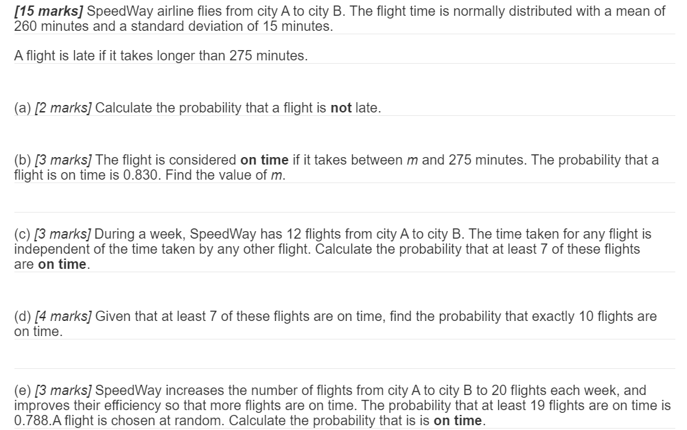 solved-15-marks-speedway-airline-flies-from-city-a-to-city-chegg