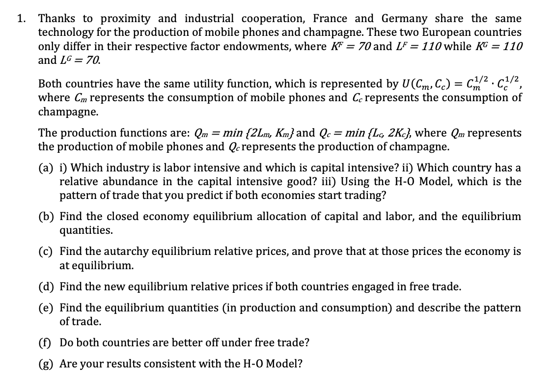 Solved Thanks to proximity and industrial cooperation Chegg